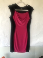 Ronni Nicole Ladies Knit Sheath Two Toned Sleeveless Size 8