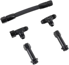 For Holley 4150 Carburetor An8 Dual Feed Carb Fuel Line Braided Fuel Line Kit