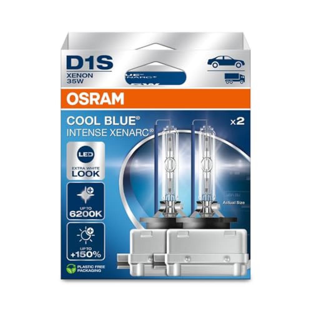 OSRAM XENARC® COOL BLUE® INTENSE D1S, +150% di luminosit  in più, fino a 6.20