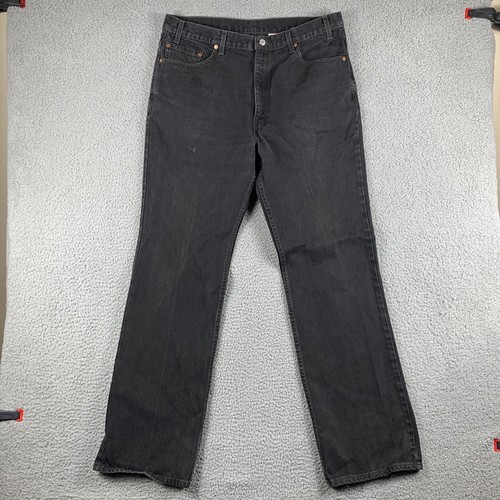 Vintage Levis Jeans Mens 40x34 (Fits 37x34) Black 517 Boot Cut Made In USA