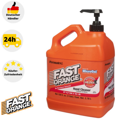 FAST ORANGE 3,79L 62-002 Handwaschpaste Handreiniger Permatex mit Spender
