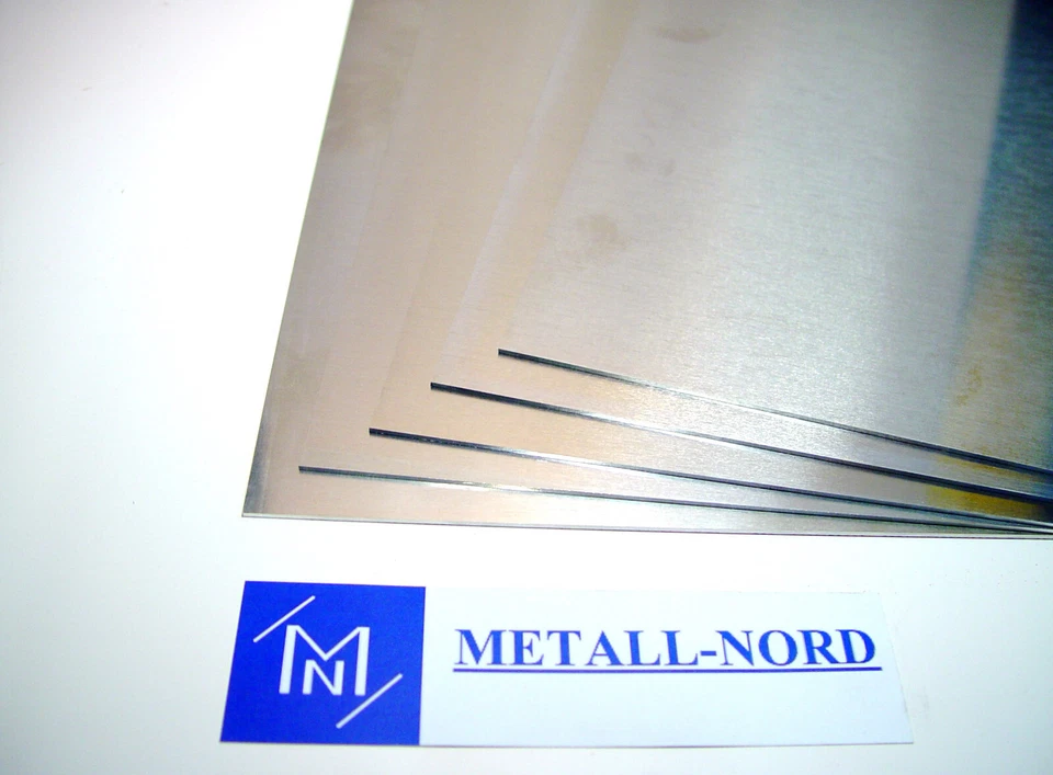 SONDERPOSTEN Aluminium Platte Alu Blech AlMg3 AW-5754 gewalzt 492 x 372 x 8mm