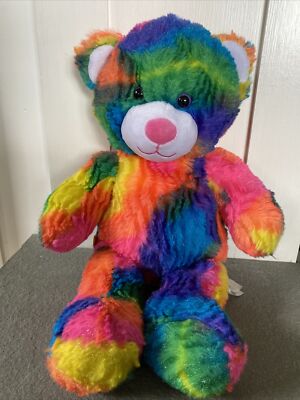Build A Bear BAB Rainbow Plush Toy Stuffed Animal 16