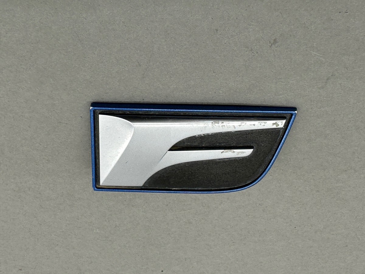 2008-2010 Lexus ISF OEM LH Driver Side Fender F Badge Emblem 75362