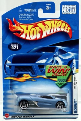 Hot Wheels Backdraft 2002 First Editions Series #52909 New NRFP Lite Blue 1:64