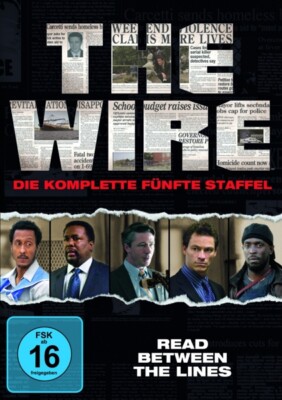 THE WIRE: STAFFEL 5 - DOMINIC WEST,SONJA SOHN,LANCE REDDICK  4 DVD NEU