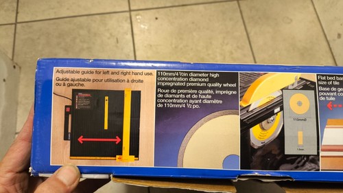 Wet Tile Saw, Diamond Wheel Blade, Plasplug Works Good - Picture 19 of 20