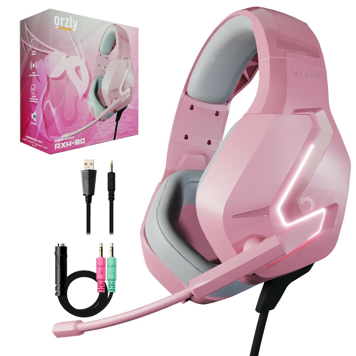 Orzly Gaming Headset Headset For Stadia Orzly Headset Pink Xbox