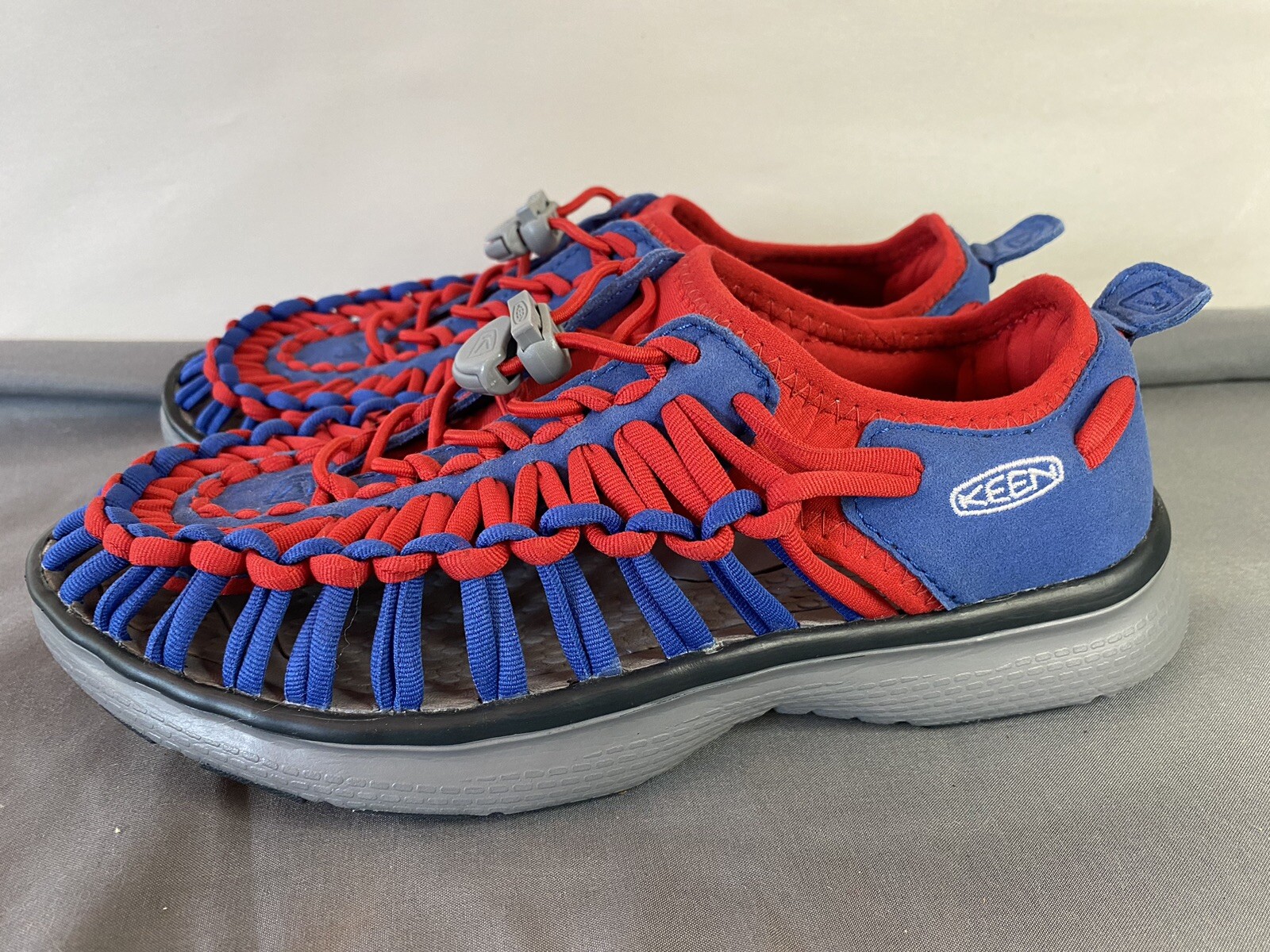 Scarpe KEEN Uneek sneakers classiche due corde donna 5 5 blu rosso slip on corda acqua