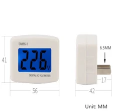 LED Digital Voltage Meter DM55-1 AC 110-220V US Plug Voltage Tester Voltmeter