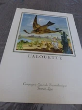 liner menu "flanders", Wednesday 21 February 1962, l'ark (samg)