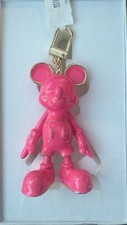 NEW in BOX DISNEY X BAUBLEBAR Mickey Mouse Hot Pink Keychain Bag Charm NWT