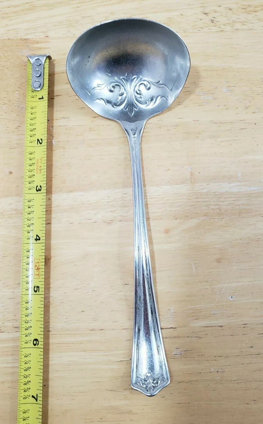 ROGERS NICKEL SILVER ANTIQUE c1920 OHS150 PATTERN GRAVY LADLE eBay