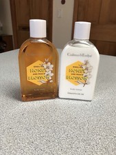 Crabtree Evelyn ENGLISH HONEY PEACH BLOSSOM Body Lotion Wash 8.5 oz ea NEW
