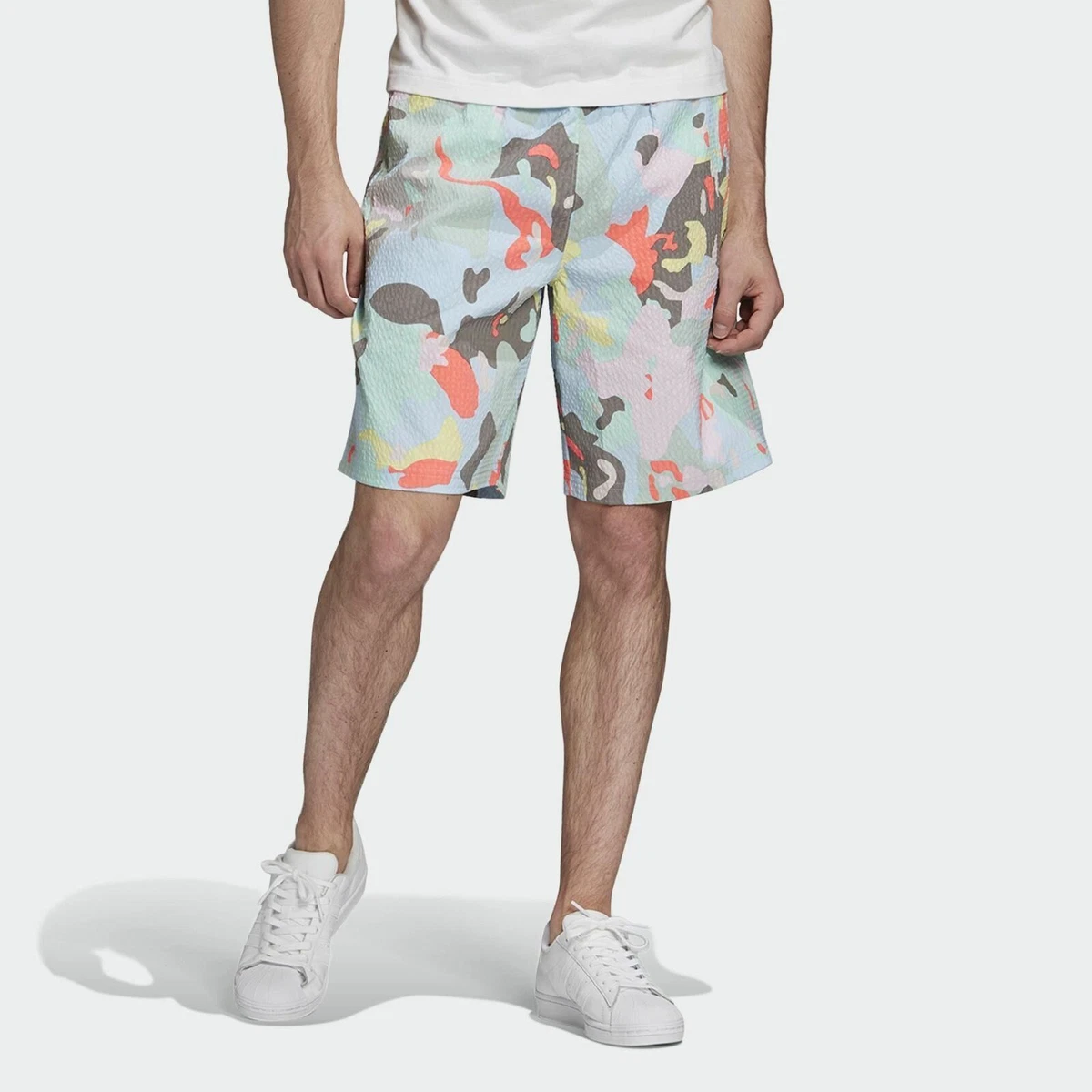 FM2244 Mens Adidas R.Y.V. Allover Print Shorts