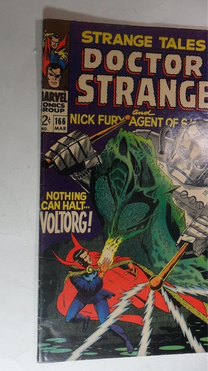 STRANGE TALES #166 MARCH 1968 JIM STERAKO DOCTOR STRANGE ROBOT