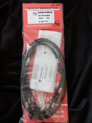 XVS 1100 Drag Star VP05 VP16 ab 2000- STAHLFLEX SCHWARZ vorne & hinten ABE A109