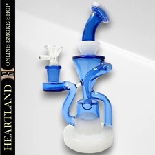 8" Phoenix Star Small High Quality Glass Beaker Bong Hookah Water Pipe- RECYCLER