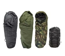 US Military 4 Piece Modular Sleeping Bag Sleep System MSS w/Bivy Woodland Camo