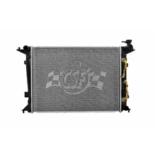 Replacement Plastic/Aluminum Radiator w/Transmission Oil Cooler
