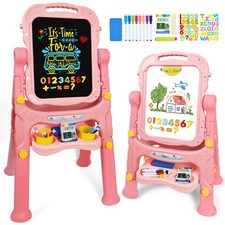 Joyooss Art Easel For Kids Adjustable Toddler Easel Stand For Paintingmagnetic