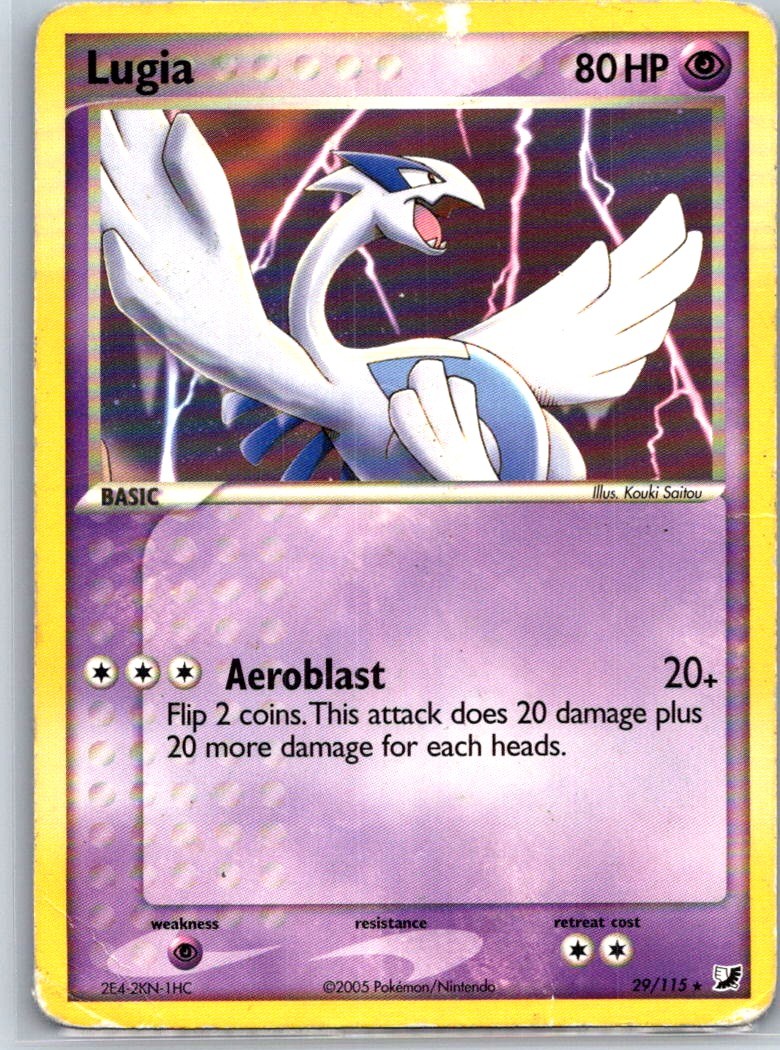 Pokemon TCG Lugia Rare Unseen Forces 29/115 DMG
