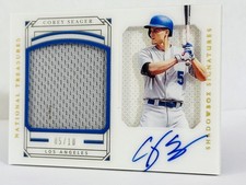🔥2019 Panini National Treasures Corey Seager Shadowbox Signatures 05/10 SS-CS💎
