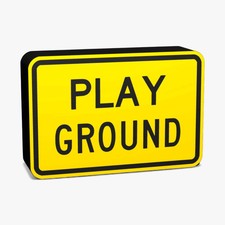 Playground Australian Road Sign Lampe