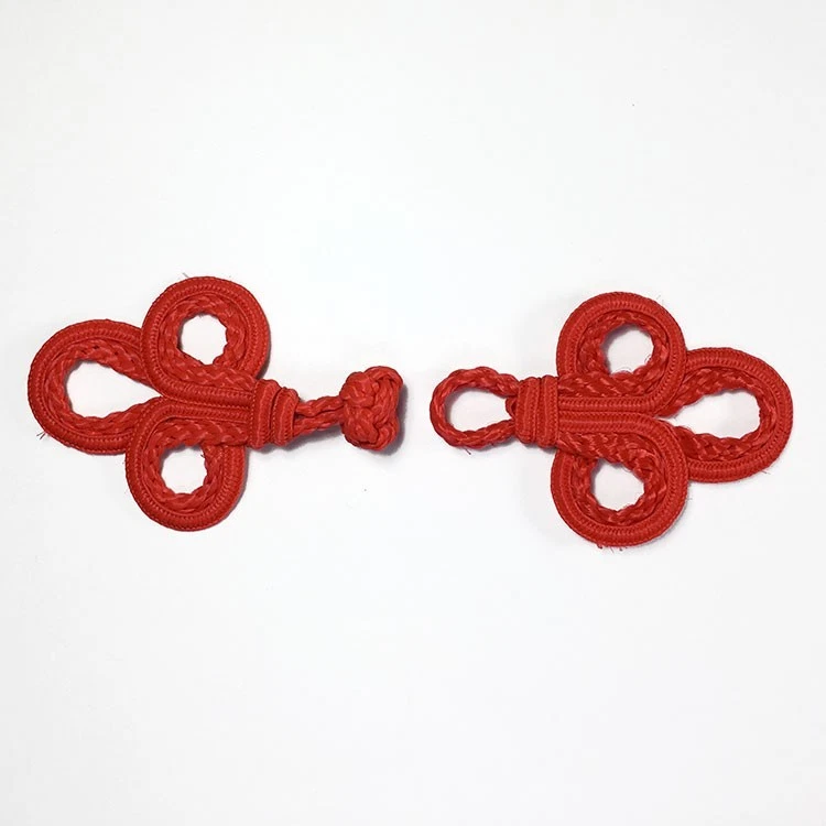 2 Sets Vintage Fabric Frogs Closure, Chinese Frog Closure,  5-1/2"W, TR-11317 - Image 3 of 3