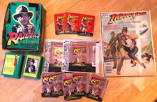 Topps Raiders Of The Lost Ark Indiana Jones box cards packs + comic Great lot!
