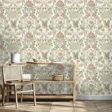 Image of Cream Washable Wallpaper Woodland Kids Room Bedroom Fine Decor Paste The Paper