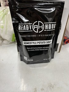 Ready Hour Homestyle Potato Soup 6 Pouches Emergency Food 25 Year Shelf Life