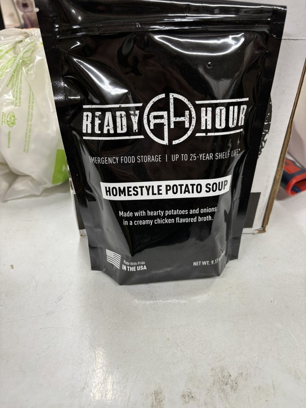 Ready Hour Homestyle Potato Soup 6 Pouches Emergency Food 25 Year Shelf Life