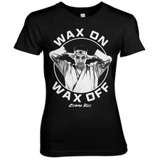 Maglietta Da Donna Ufficialmente Licenziata Cobra Kai - Wax On Wax Off