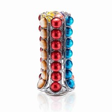 ZCDCP Nespresso Pod Holder, Vertuo Holder Carousel Stand Storage Silver