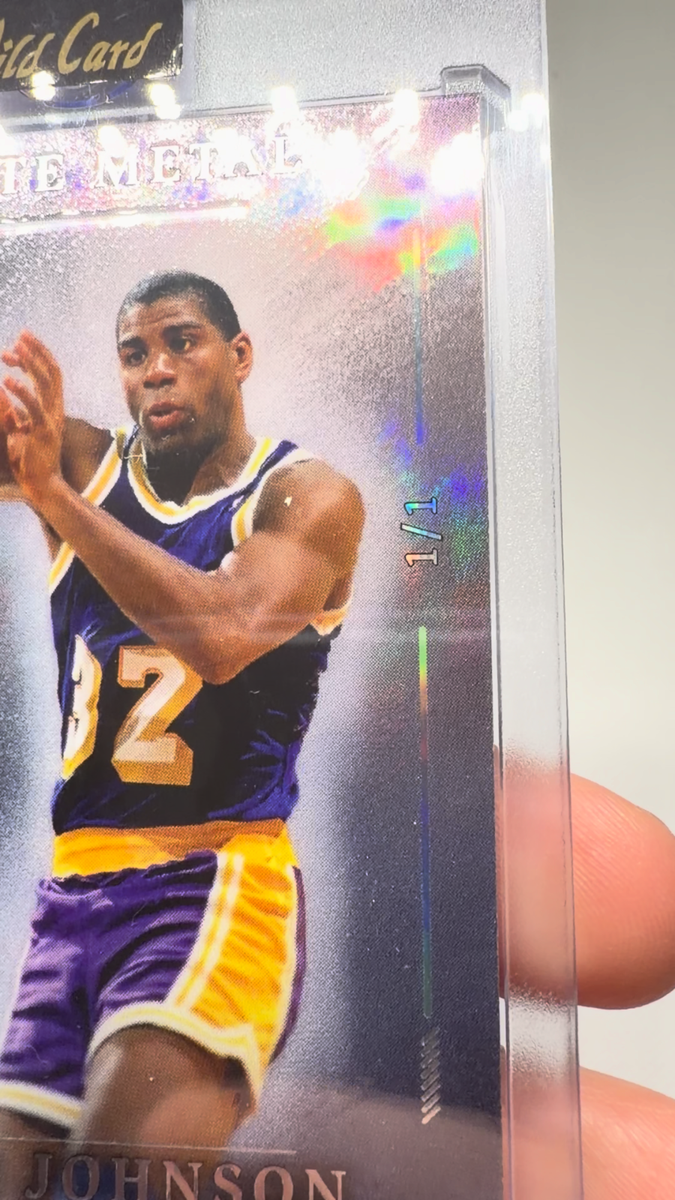 MAGIC JOHNSON のウルトラレアカード！ Magic Johnson 1/1 Wild Card Matte Metal Lakers NBA Legend 🏀 | eBay