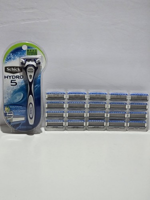 #ad 22 Schick Hydro 5 Razor Blades Refill Cartridges Unboxed 1 Hydro 5 Handle $38.99