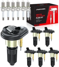 6X Ignition Coils & 6X Iridium Spark Plug For 2003-2008 Isuzu Ascender 4.2L l6
