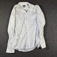 Hugo Boss Jasper Tuxedo Button Shirt Mens 16 34/35 White French Cuffs