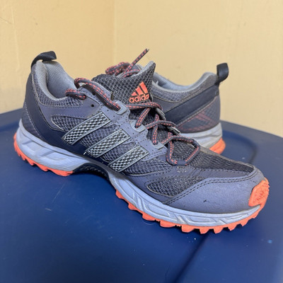 adidas women s  blue/Orange Lace-Up Low Top Athletic Sneaker Activewear Shoe