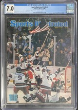 1980 Sports Illustrated Miracle On Ice Hockey Cover CGC 7.0