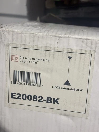 ET2 E20082-BK Abyss Mini Pendant Light Black 21W Integrated LED Contemporary - Picture 2 of 3