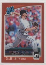 2018 Panini Chronicles Optic Rated Rookies Red Prizm 29/99 Caleb Smith #178 tj0