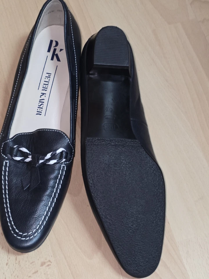 Tolle Peter Kaiser  Damenschuhe  Halbschuhe Leder Gr.40 UK 6,5 Schwarz - Bild 4 von 4