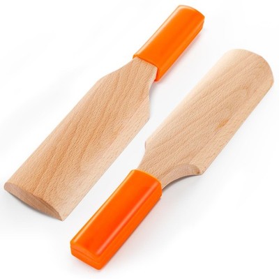 Reallnaive Wooden Clay Paddle for Pottery and Ceramics 11.18 Inch wood color 