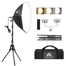 Softbox Photography Lighting Kit,22"X22" Soft Box Lighting Set with Double 85...