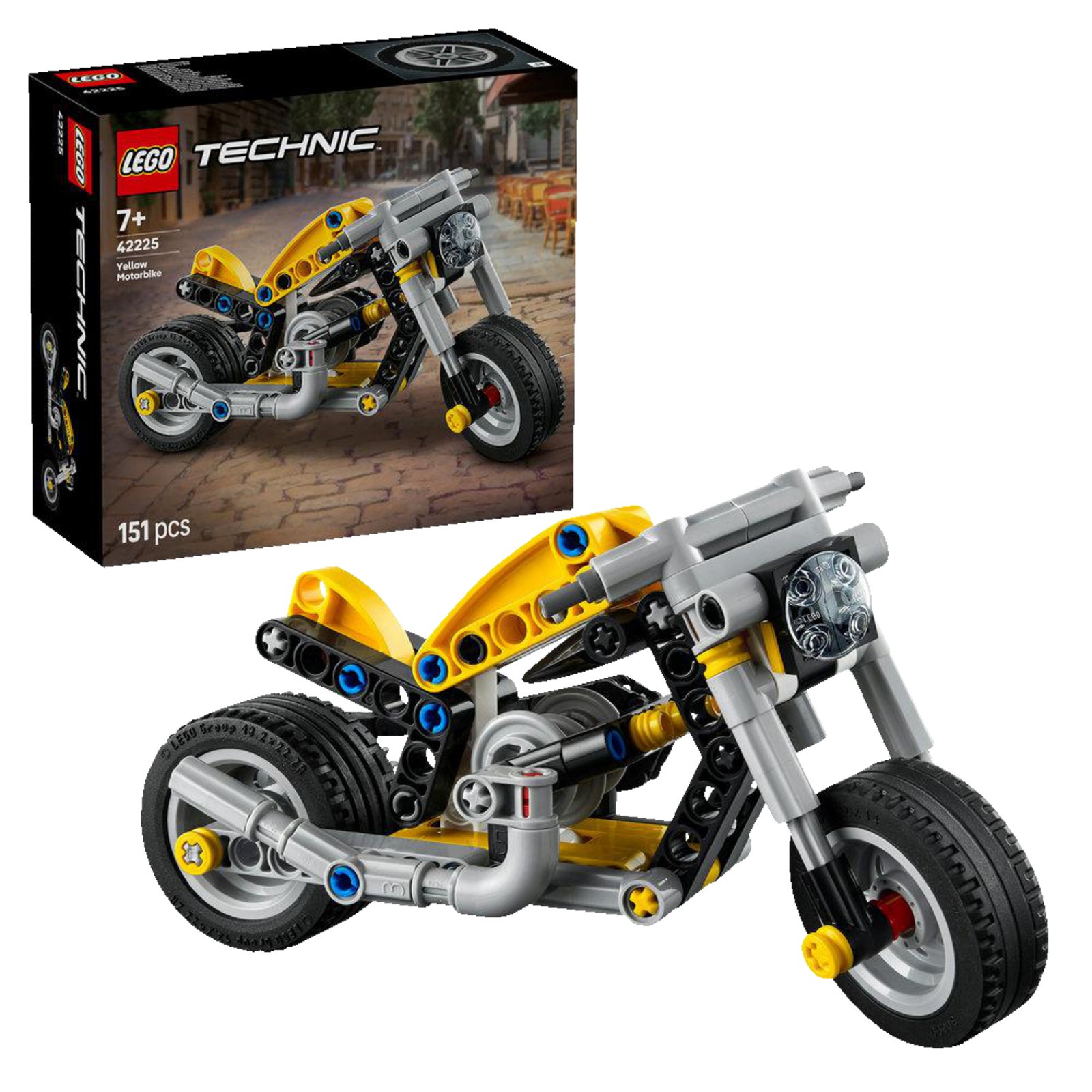 LEGO Technic 42225 Gelbes Motorrad Bausatz 3490₽