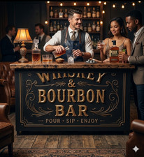 BOURBON & WHISKEY BAR PORTABLE BAR EVENTS CATERING BAR BARTENDER BAR BRANDING