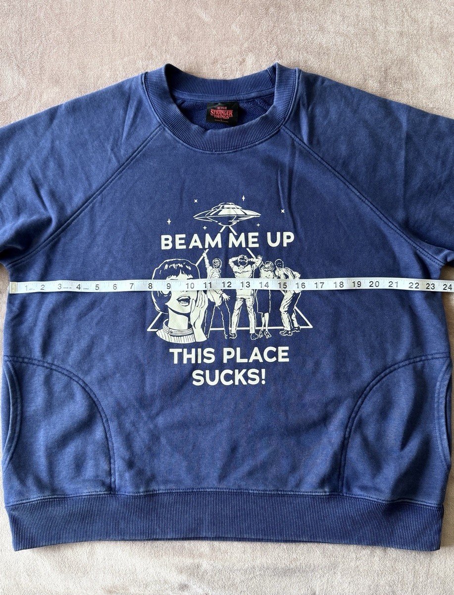 Large Stranger Things Primark Official Beam Me Up This Place Sucks