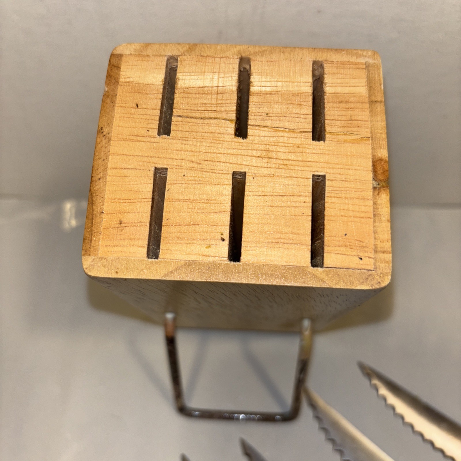 Rivers Edge products camouflage steak knives w/block lot of 6,Serrated meat kniv